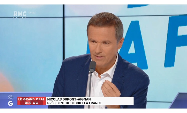 Nicolas Dupont Aignan Invit Des Grandes Gueules Sur Rmc Debout La France