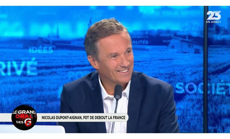 Nicolas Dupont Aignan invité des Grandes Gueules sur RMC Debout La France